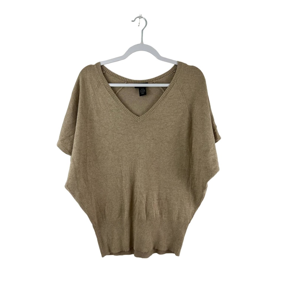 Lane Bryant Size 14/16 Gold Shimmer Glitter Dolman Top Shirt Blouse Pullover